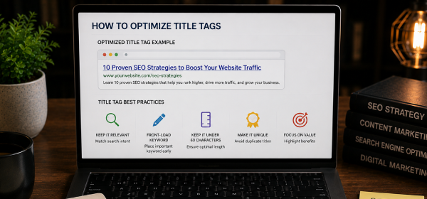 How to Optimize Title Tags infographic