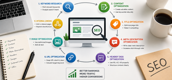 On-Page SEO optimization process