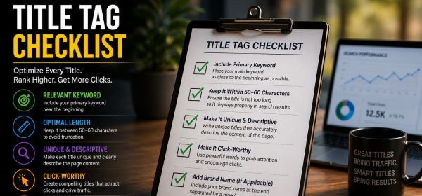 On-page title tag optimization checklist