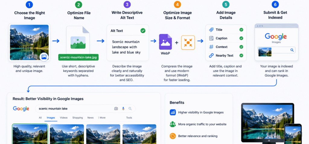How image ALT text improves Google Images SEO