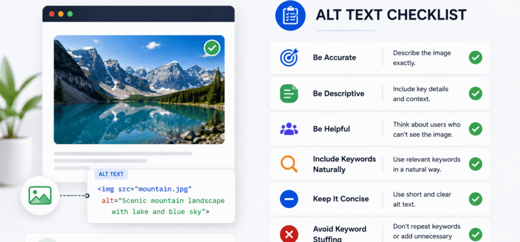 What Is Image Alt Text best practices checklist