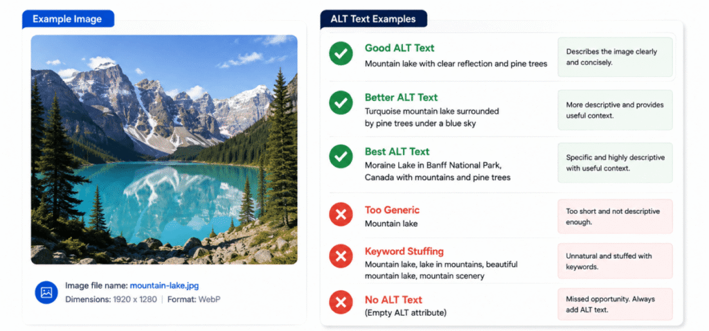 How to Optimize Images for SEO ALT text example