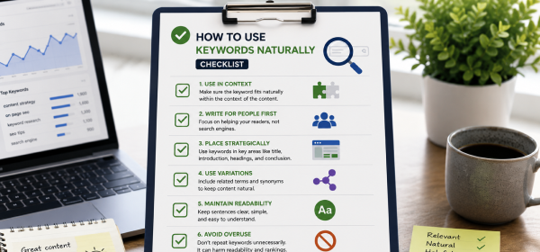 How to Use Keywords Naturally checklist