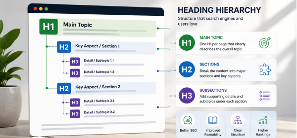 SEO content heading hierarchy